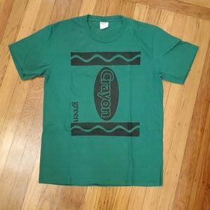 Boys Green Crayon T-shirt - Size Youth LG